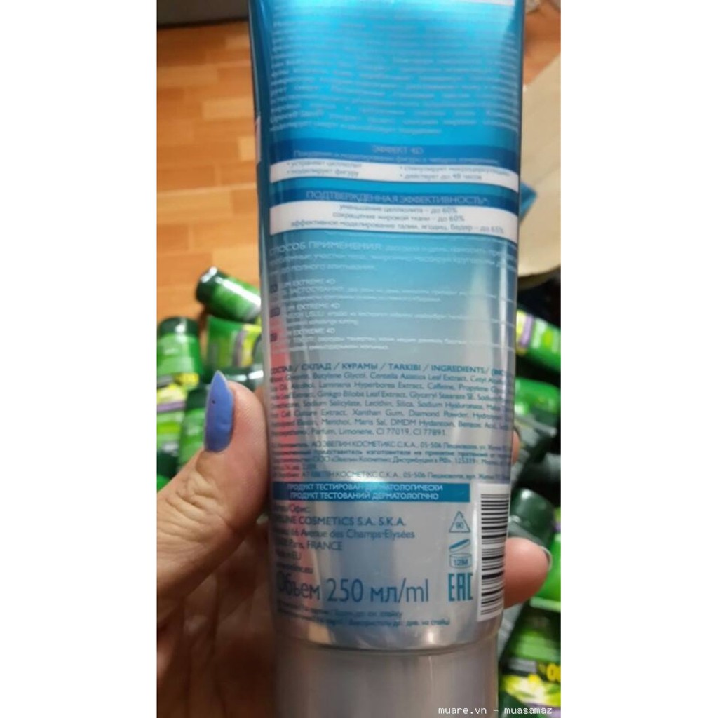 Eveline Slim Extreme 4D kim cương Nga Gel Massage