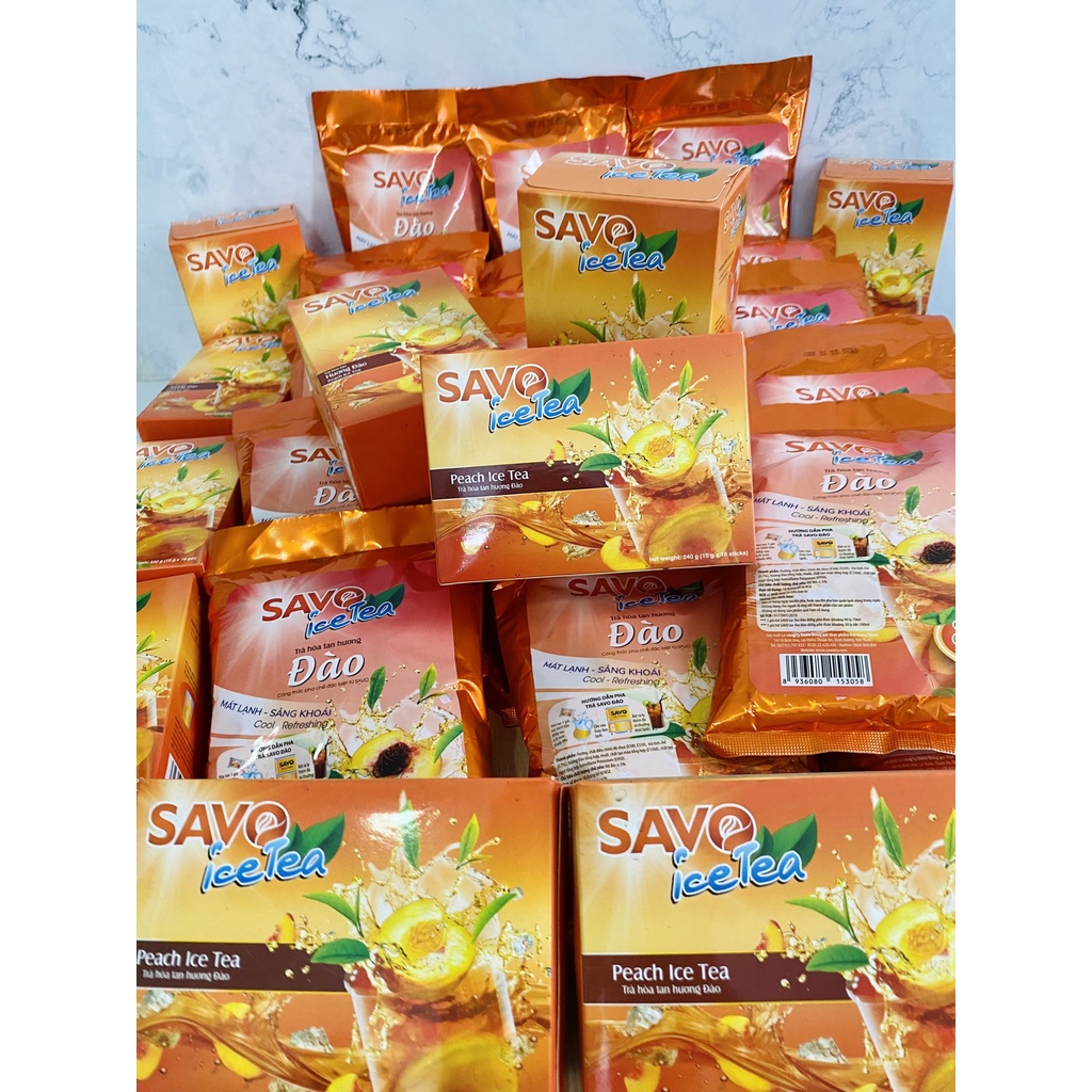 Trà Đào Hòa Tan SAVO