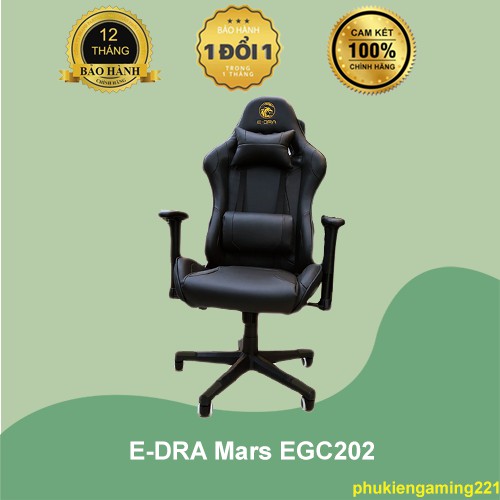 Ghế Chơi Game - E-DRA Mars EGC202 - Hàng Chính Hãng (Phiên bản nâng cấp chân sắt)