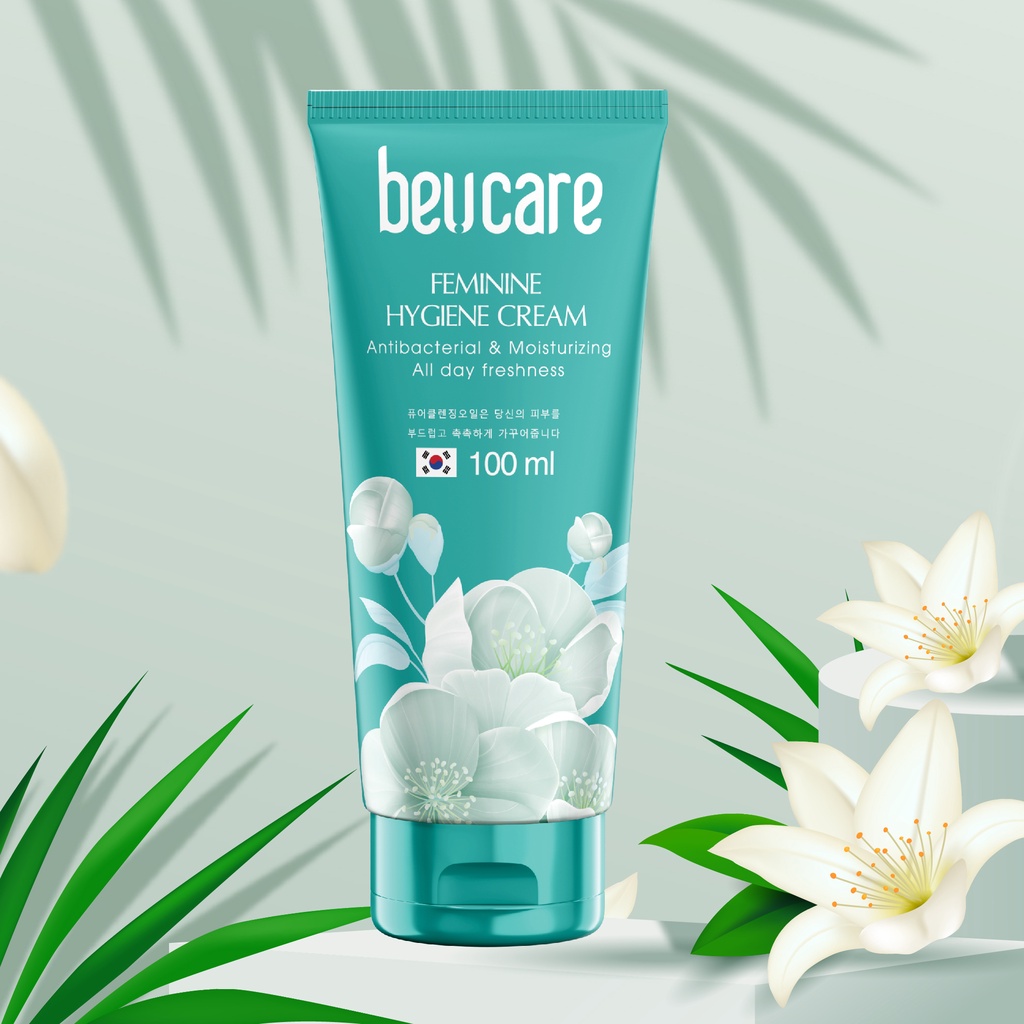 Combo 3 chai dung dịch vệ sinh phụ nữ BeUcare 100ml hương bạc hà, làm sạch dịu nhẹ, an toàn cho da