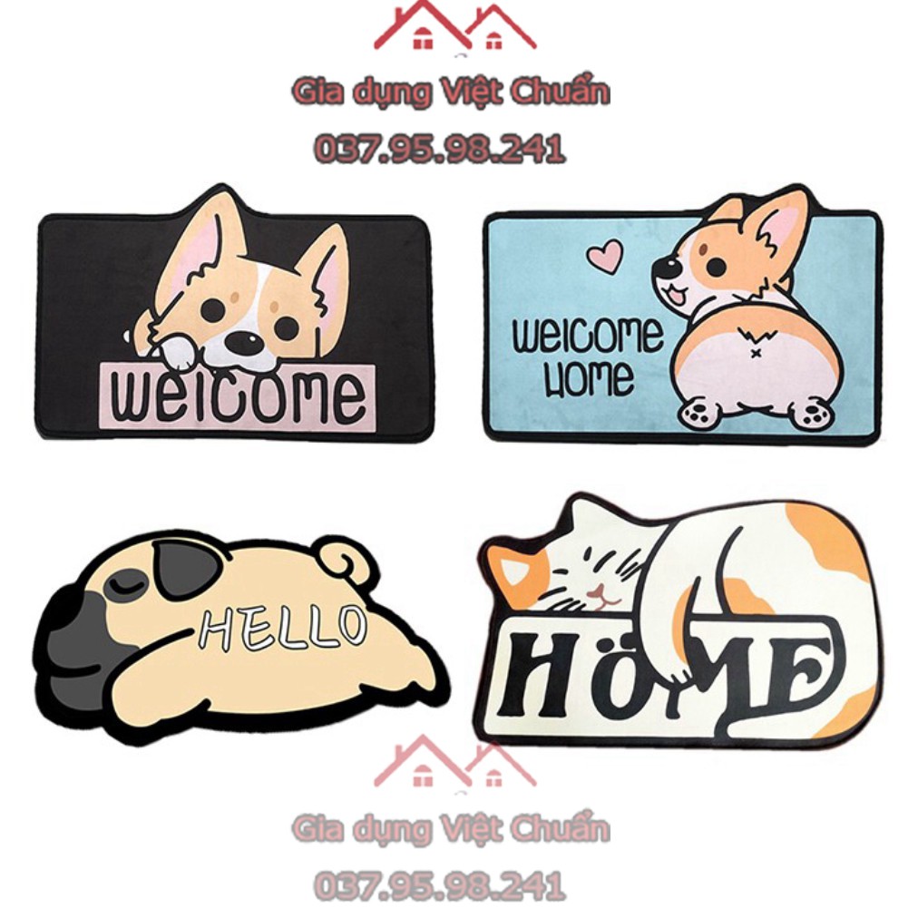 Thảm lau chân chống trượt kháng khuẩn nhà tắm, nhà vệ sinh, cửa nhà thấm hút nước sạch đẹp sk262 | BigBuy360 - bigbuy360.vn