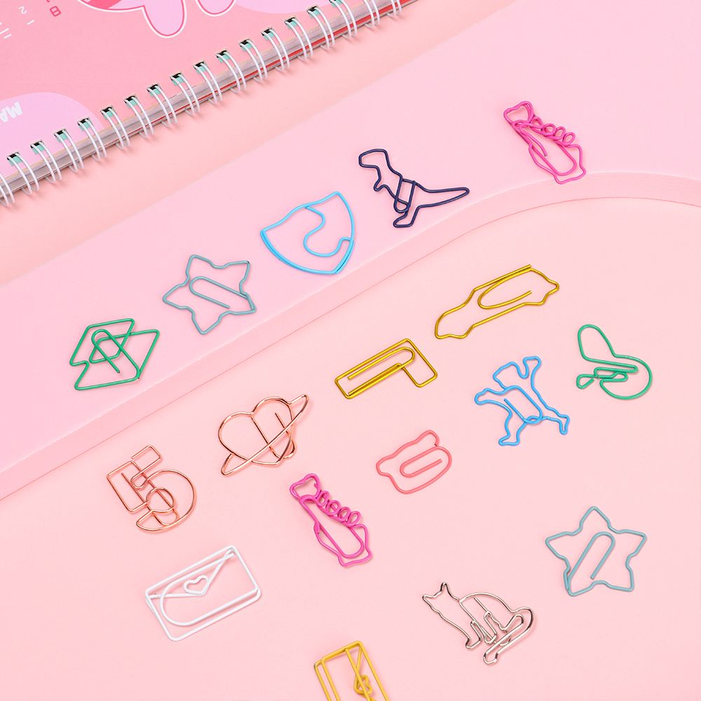 Daphne Set 30 Kẹp Giấy Hình Động Vật Nhiều Màu Dễ Thương Đa Ứng Dụng