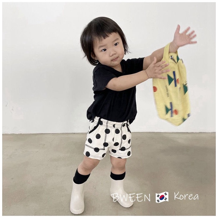 Quần Short cotton Họa Tiết Chấm Bi Thời Trang Dành Cho Bé Trai Và Bé Gái