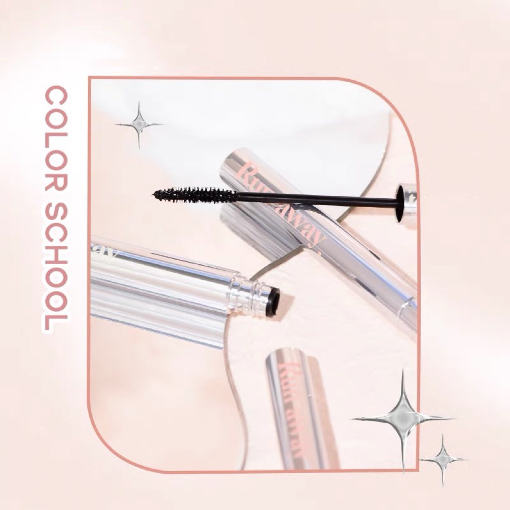 Chuốt mi COLOR SCHOOL Eyes Smart Volume Mascara cong mi dày mi HOLD LIVE Magic Double Head HL493 HLIV75 CS024 COLO03