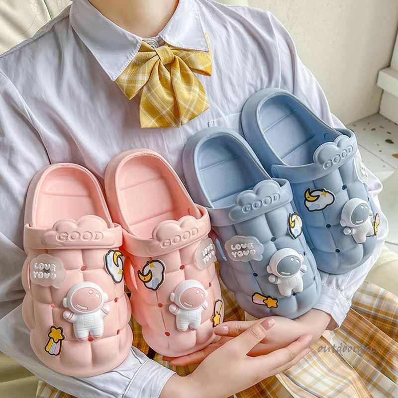 Dép bánh mì nữ Chao gắn sticker PHI HÀNH GIA, dép quai ngang nữ dễ thương hottrend 2022