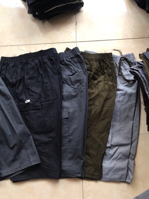 Quần Short Nam Túi Hộp Vải Cotton (Thoáng mát) (50 đến 75kg)