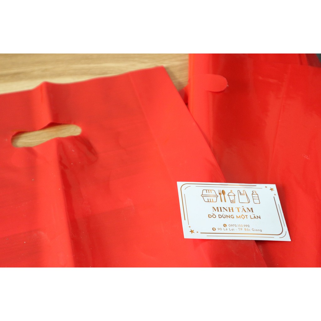 Túi Hột Xoài Màu Đỏ bóng -dày dặn giá cực tốt nhựa PE có đục lỗ (KG) - Nilon hot xoai gia re - tui shop