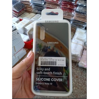 Ốp lưng Silicone Cover Samsung Galaxy Note 10 chống bám bẩn - NHiều màu