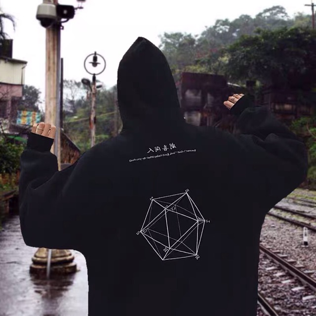 FREESHIP 50K - ÁO KHOÁC HOODIE TRÙM IN HÌNH HỌC Ulzzang-HDHINHHOC