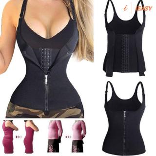 Bộ áo corset một mảnh hai dây giúp đốt mỡ có khóa kéo thời trang sành điệu cho nữ