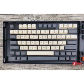 Bộ Keycap PBT AKKO Carbon Retro (ASA Profile,158 Phím)