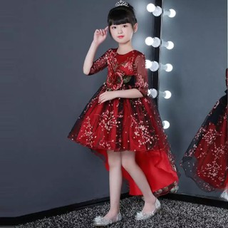 ĐẦM CÔNG CHÚA ĐUÔI TÔM ĐỎ TAY LỬNG