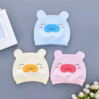Mũ cotton sơ sinh cao cấp cho bé