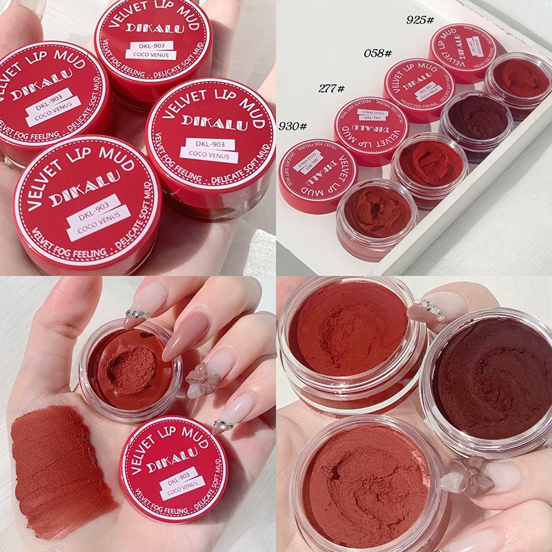 Son Kem Bùn Dikalu Velvet Lip Mud Nội Địa Trung Son Tròn Mềm Mịn Môi Somoholic SM21