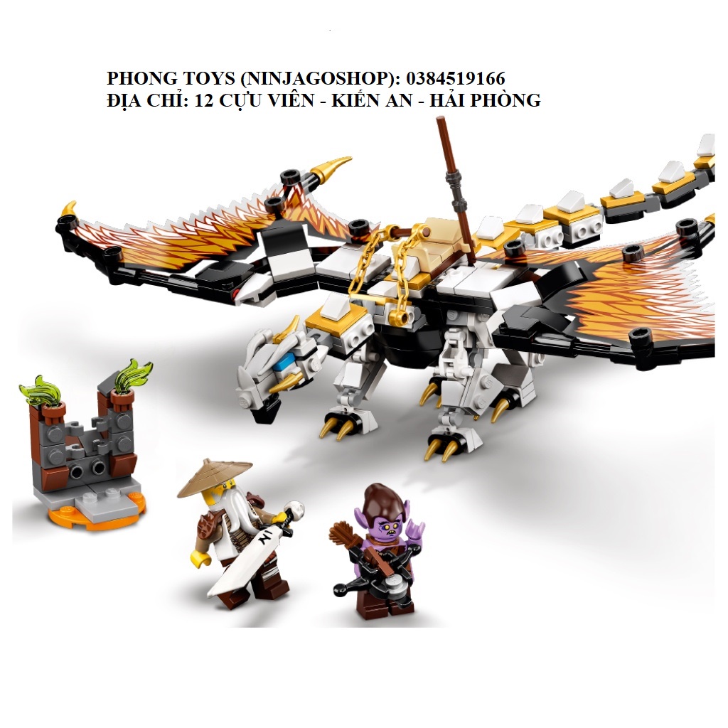 [Có sẵn] Lắp ráp xếp hình Lego NINJAGO Season 14 LARI 11550 : Rồng thần của sư phụ WU 331 mảnh