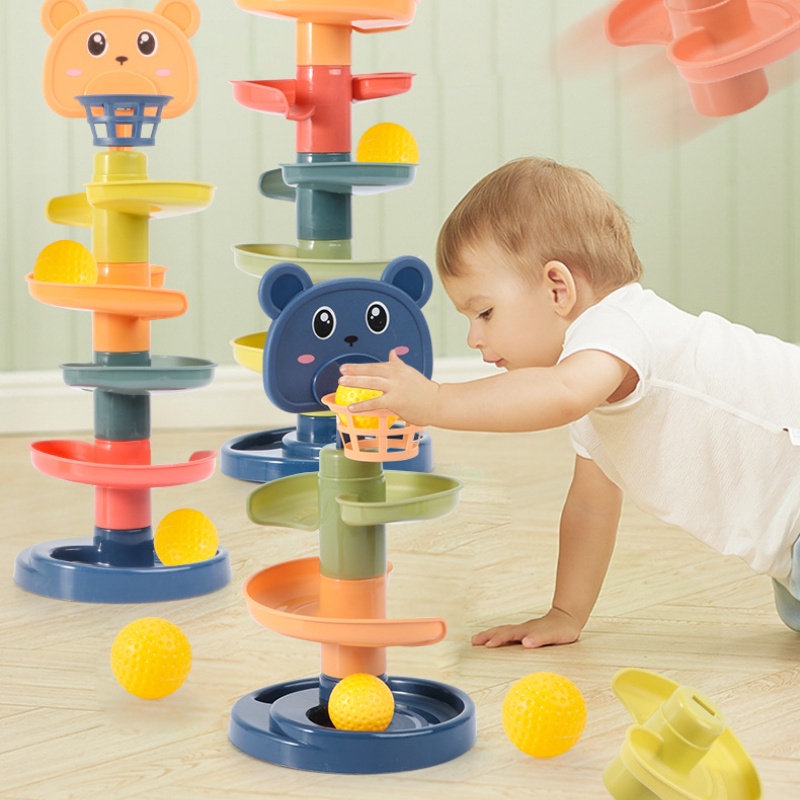 Bộ Đồ Chơi Tháp Bóng Lăn Giáo Dục Sớm Dành Cho Bé