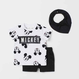 Set mickey kèm yếm đen