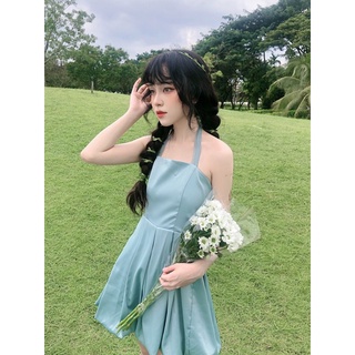 đầm lụa cột nơ lưng Rita