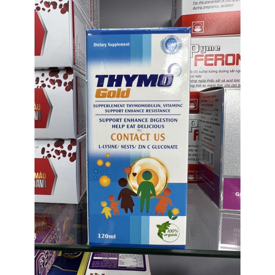 THYMO GOLD Bổ Sung Vitamin C Hỗ Trợ Tăng Sức Đề Kháng Cho Bé Ăn Ngon Ngủ Khỏe