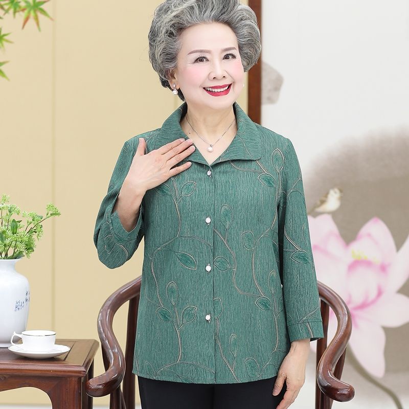 Áo bà ba, áo xuân thu người trung niên, áo bà ba, áo khoác mỏng, người già