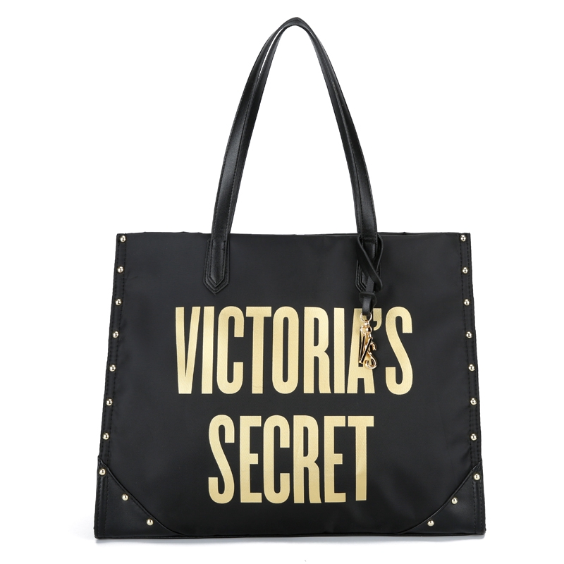 Túi xách tote Victoria'S Secret làm từ vải canvas mang theo đi du lịch
