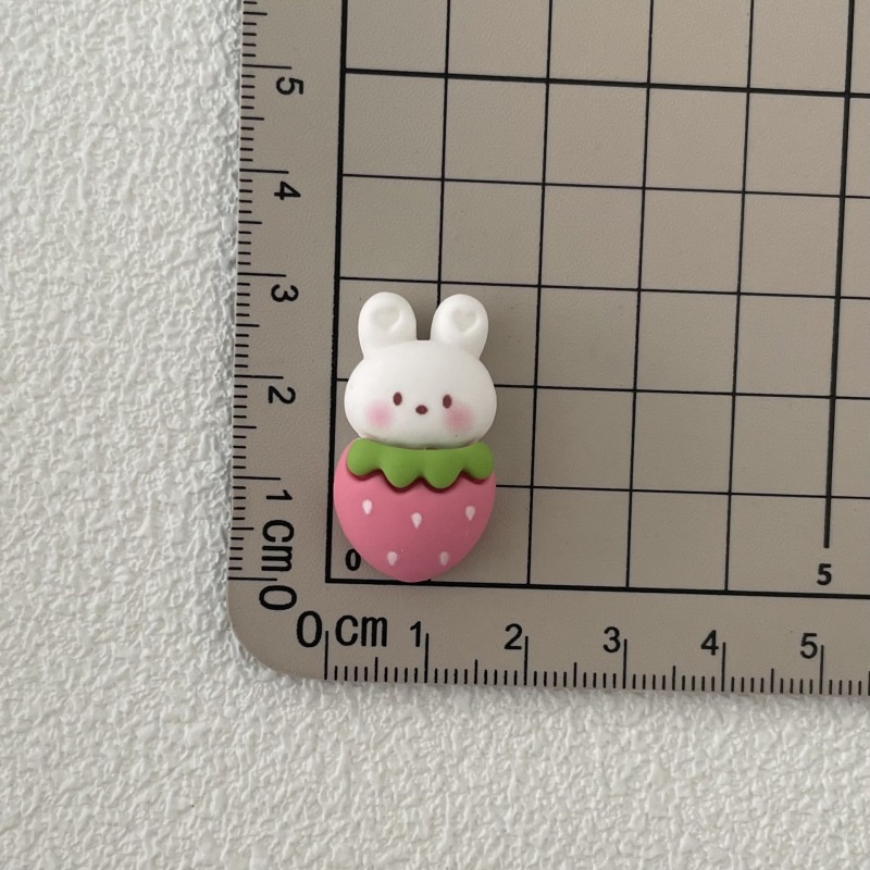 Set 10 Miếng Dán Trang Trí Điện Thoại / Ly Kem / Bánh Mì / Thỏ / Bánh Donut DIY Dễ Thương Xinh Xắn