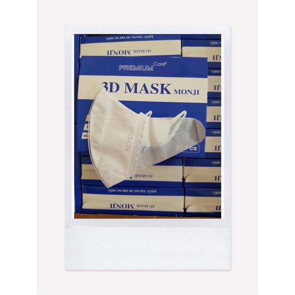 [50 chiếc ]Khẩu trang 3D Mask Monji công nghệ dập Nhật Bản hộp 50 cái - Hàng Chính Hãng công ty FREESHIP