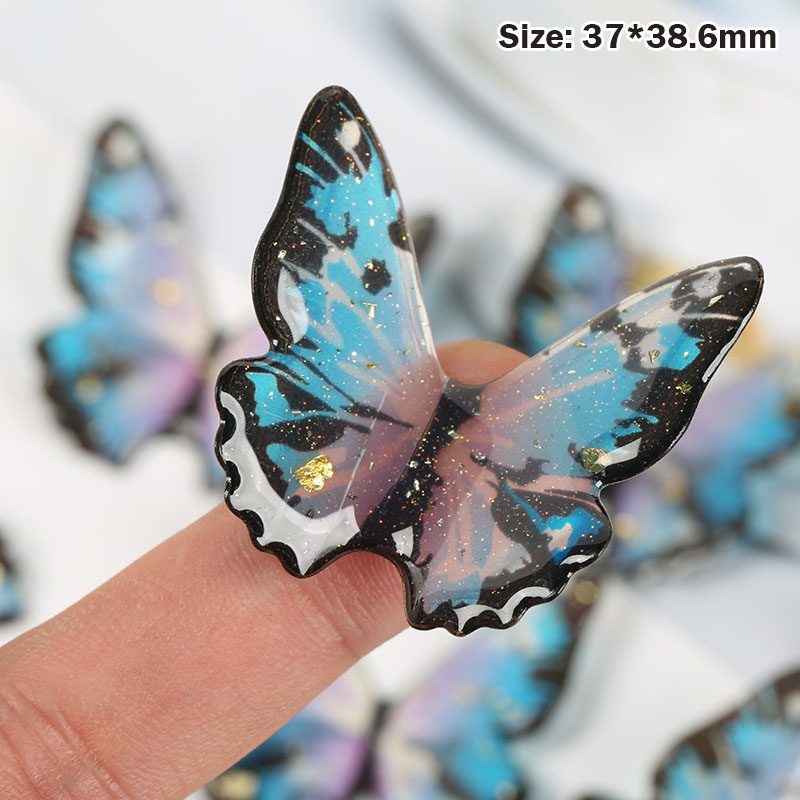 Phụ kiện trang trí tóc hình bướm màu gradient dễ thương