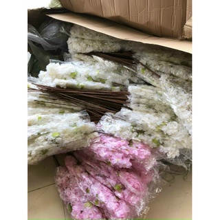 xả 5 cành hoa anh đào lụa to dài