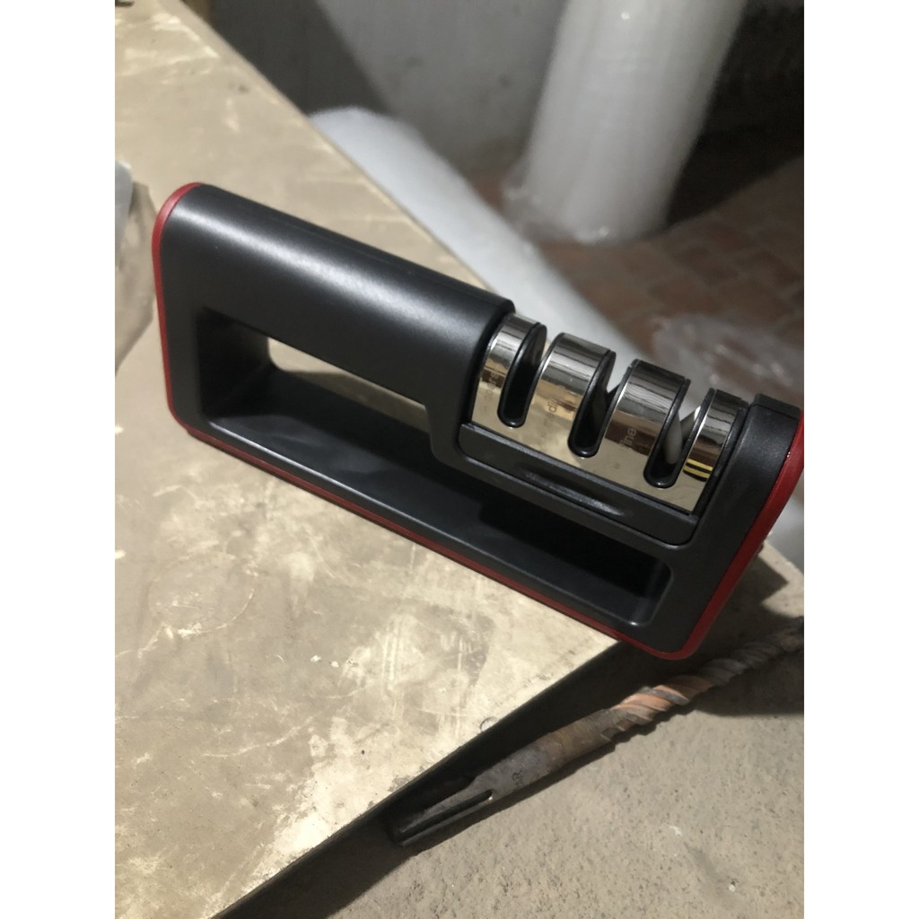 Bộ Mài Dao Kéo Có 3 Rãnh Chất Liệu Thép Không Rỉ Tiện Dụng