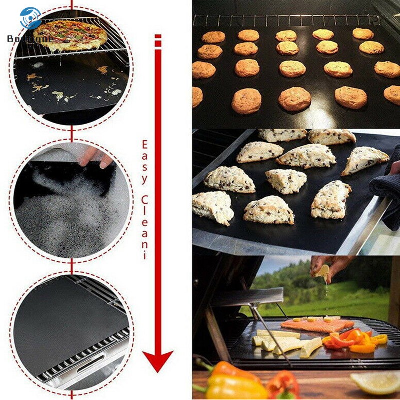 Set 1 / 3 / 5 Tấm Lót Chống Dính Nướng Bbq Tiện Dụng