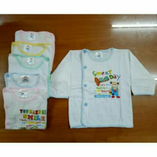 Áo sơ sinh bác sỹ tay dài Bosinis Cotton