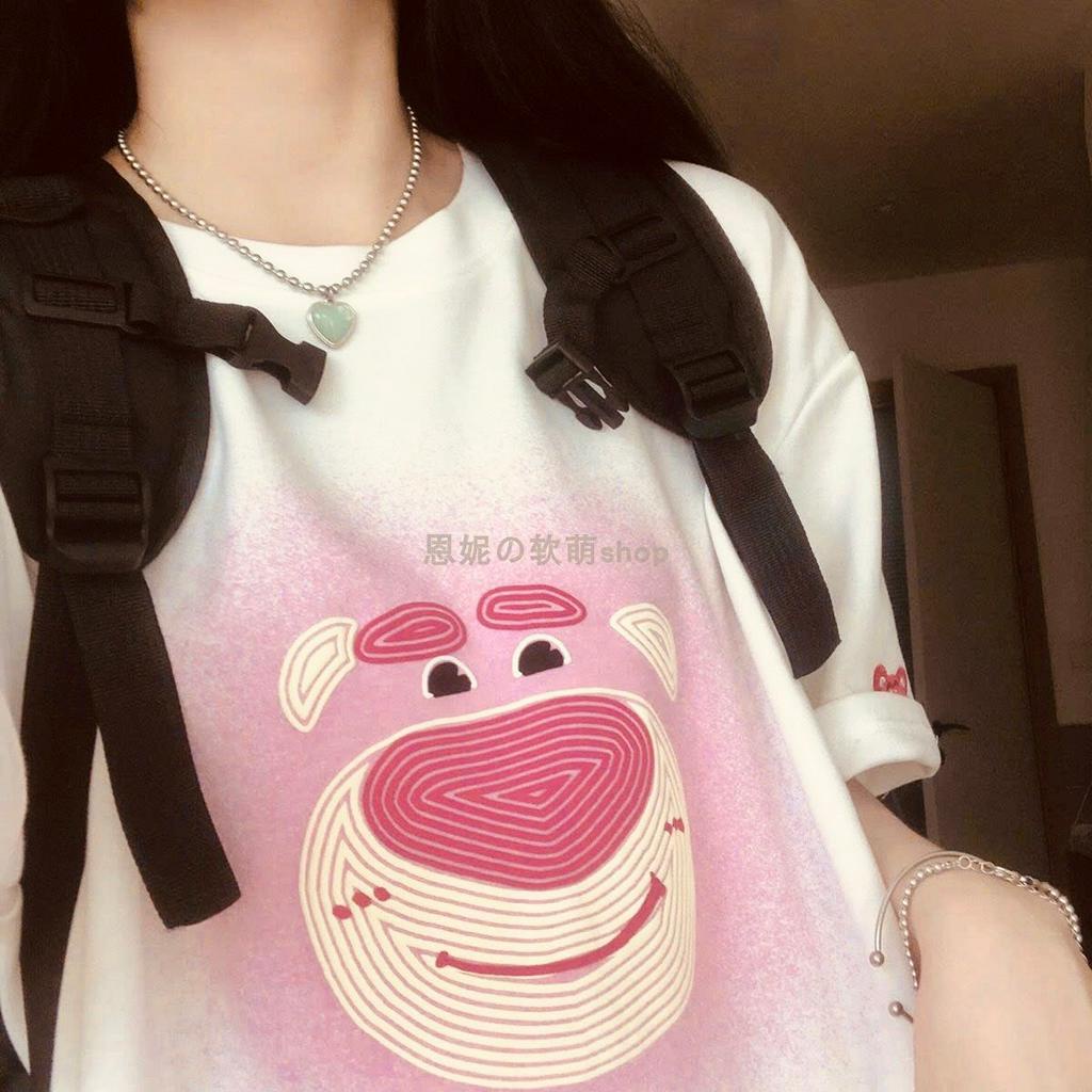 Áo thun tay nam lỡ nữ SAM CLO phông freesize form rộng dáng Unisex in MẶT GẤU DÂU 3158