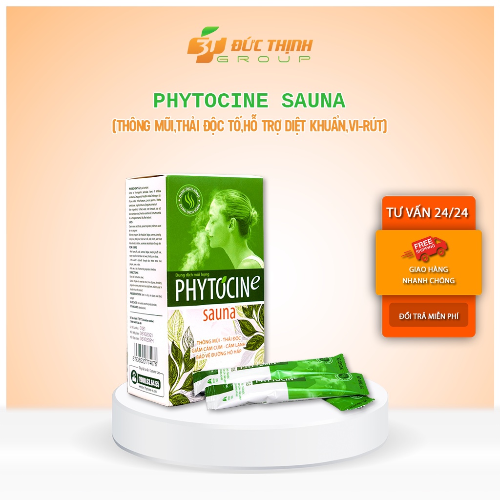 Xông mũi covid , xông mũi họng bảo vệ đường hô hấp Phytocine Sauna