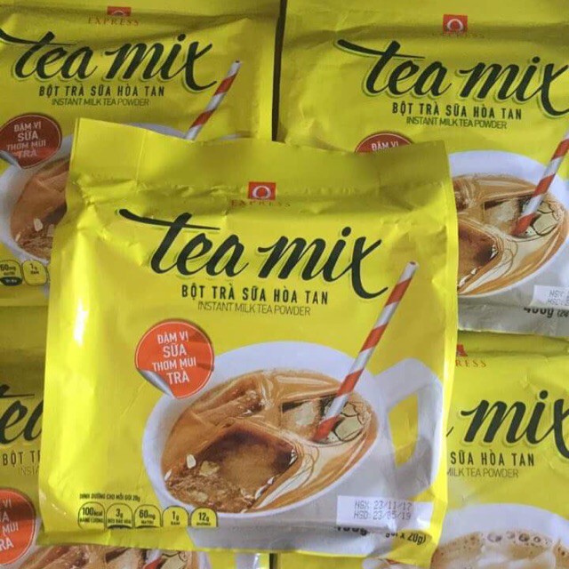 Bột Trà Sữa Hòa Tan Tea Mix Trần Quang (24 Ống x 20gr)