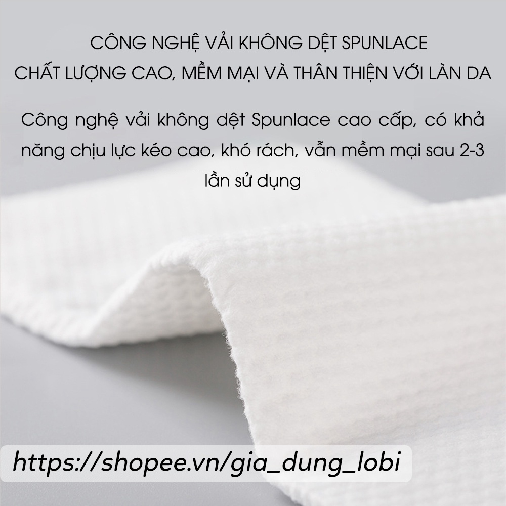 Khăn mặt khô ANIMERRY dùng 1 lần lau khô, lau ướt - Giấy lau mặt tẩy trang dùng một lần