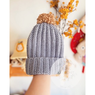 Mũ len trơn [crochet 🧵] xinh cho bé yêu 🪡🪡🪡