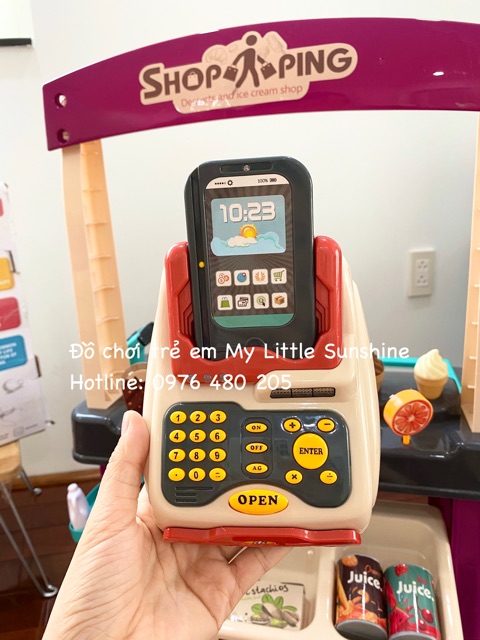 Quầy siêu thị kẹo kem 55 chi tiết cho Bé