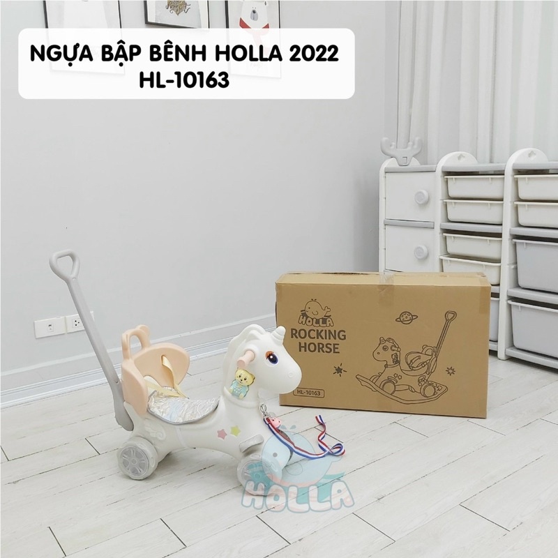 Ngựa bập bênh Holla, xe đẩy kiêm xe chòi chân Holla mới nhất