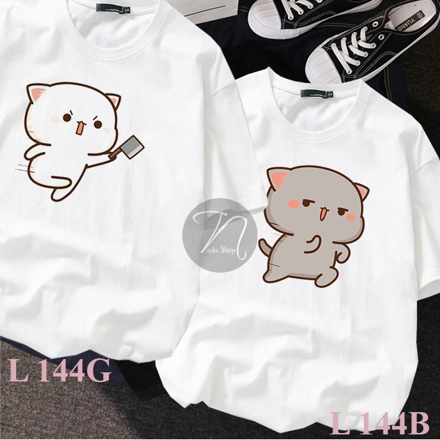 Áo Thun Unisex 💖𝑭𝑹𝑬𝑬𝑺𝑯𝑰𝑷 💖 Áo thun tay lỡ Cầm Dao Bỏ Chạy - L 144
