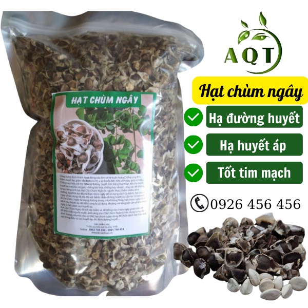 Hạt Chùm Ngây Khô Nguyên Chất 500g Ổn Định Đường Huyết, Giúp Khỏe Mạnh, Ngủ Ngon