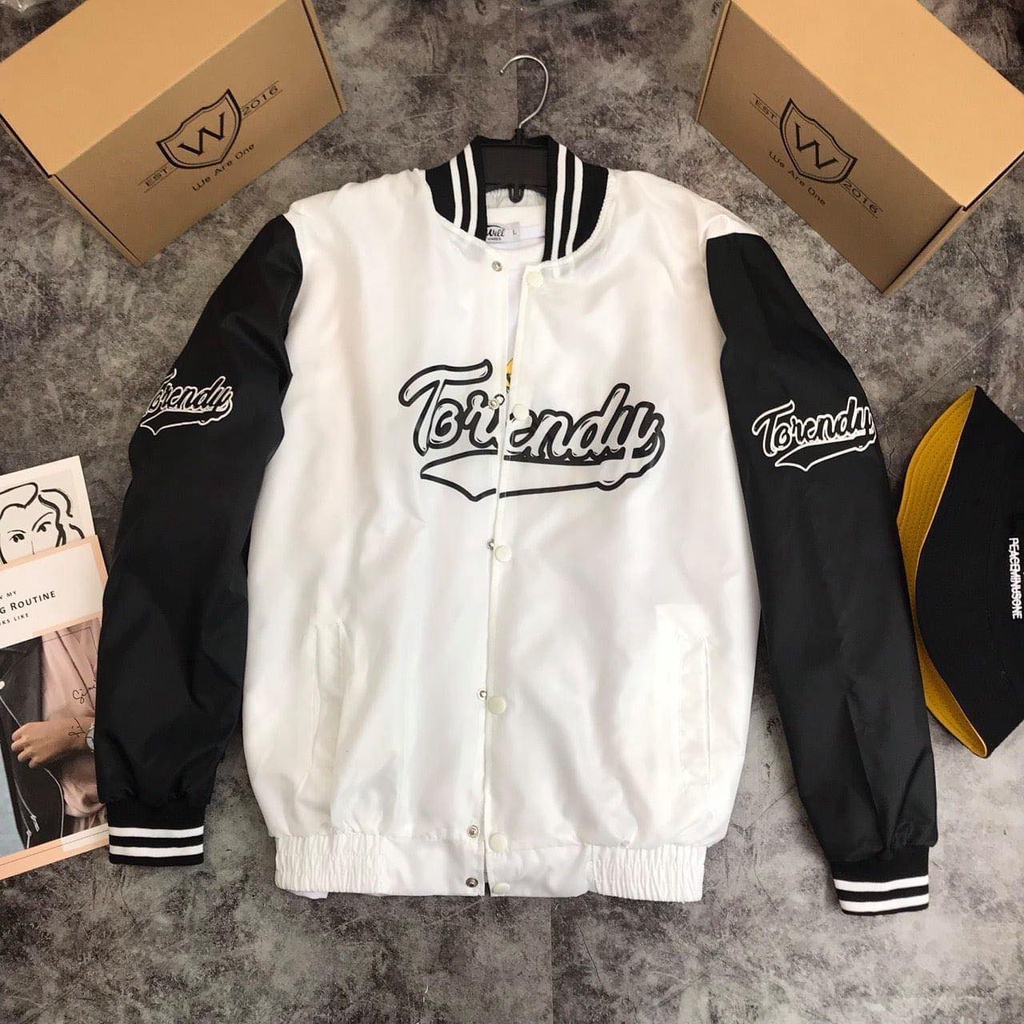 Áo Khoác Dù Bomber 2 Lớp Hình Thêu Chữ Nổi Bmoody NAM/NỮ Ảnh Thật