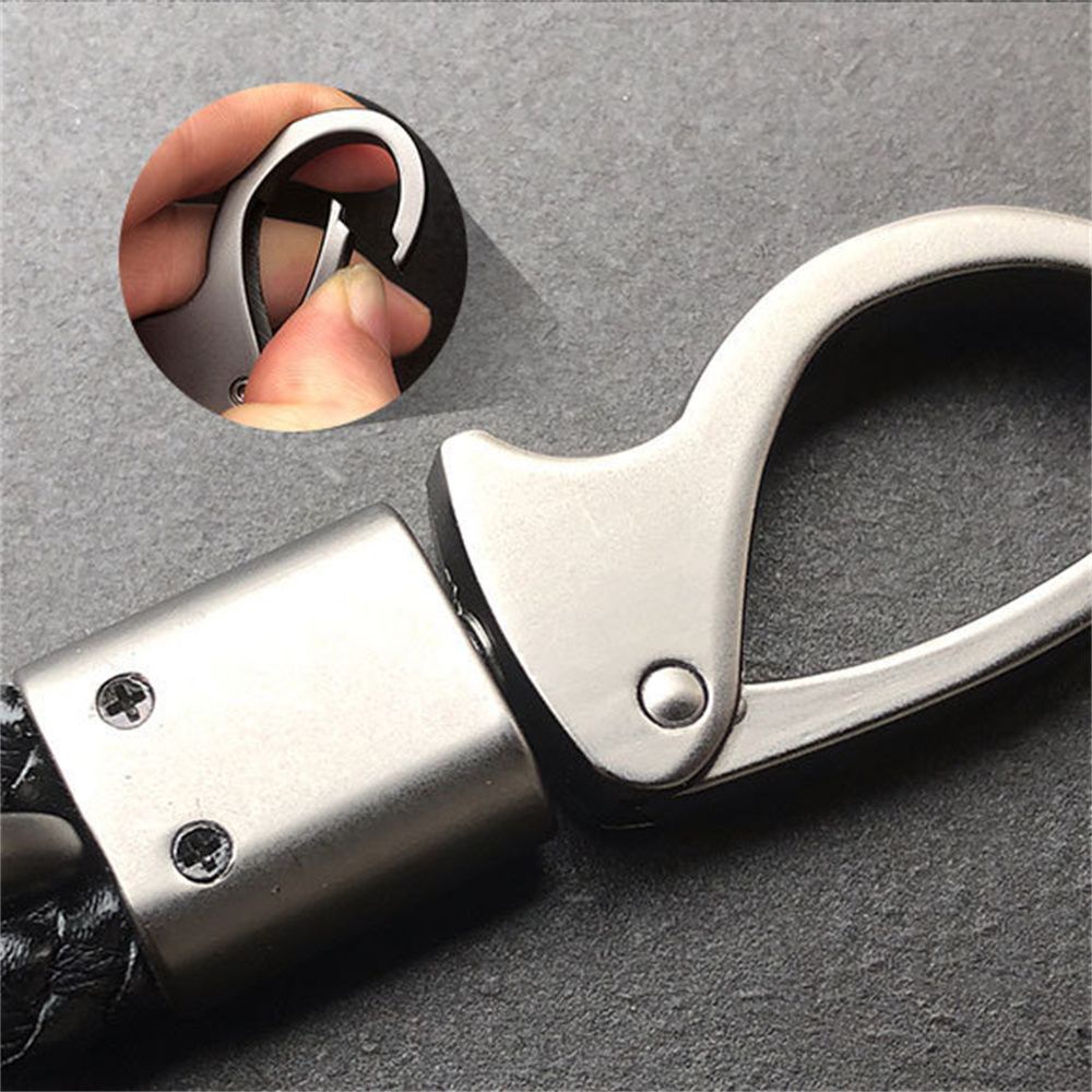 Móc chìa khóa xe hơi bện dây sáng tạo thời trang chất lượng cao