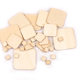 Combo 10 miếng gỗ vuông dùng làm đồ diy, handmade, decor trang trí, kích thước 5x5cm