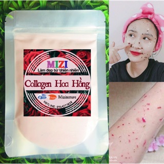 Mặt Nạ Collagen Hoa Hồng Se Khít Lỗ Chân Lông - Mỹ Phẩm Handmade