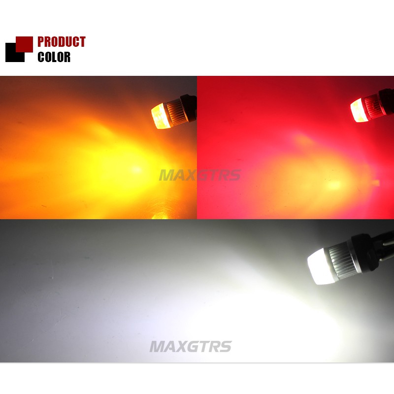 Bóng Đèn LED MAXGTRS Đảo Ngược Thấu Kính Tinh Thể Sao Lưu Công Suất Cao Chip CREE S25 1156 XBD P21W BA15S