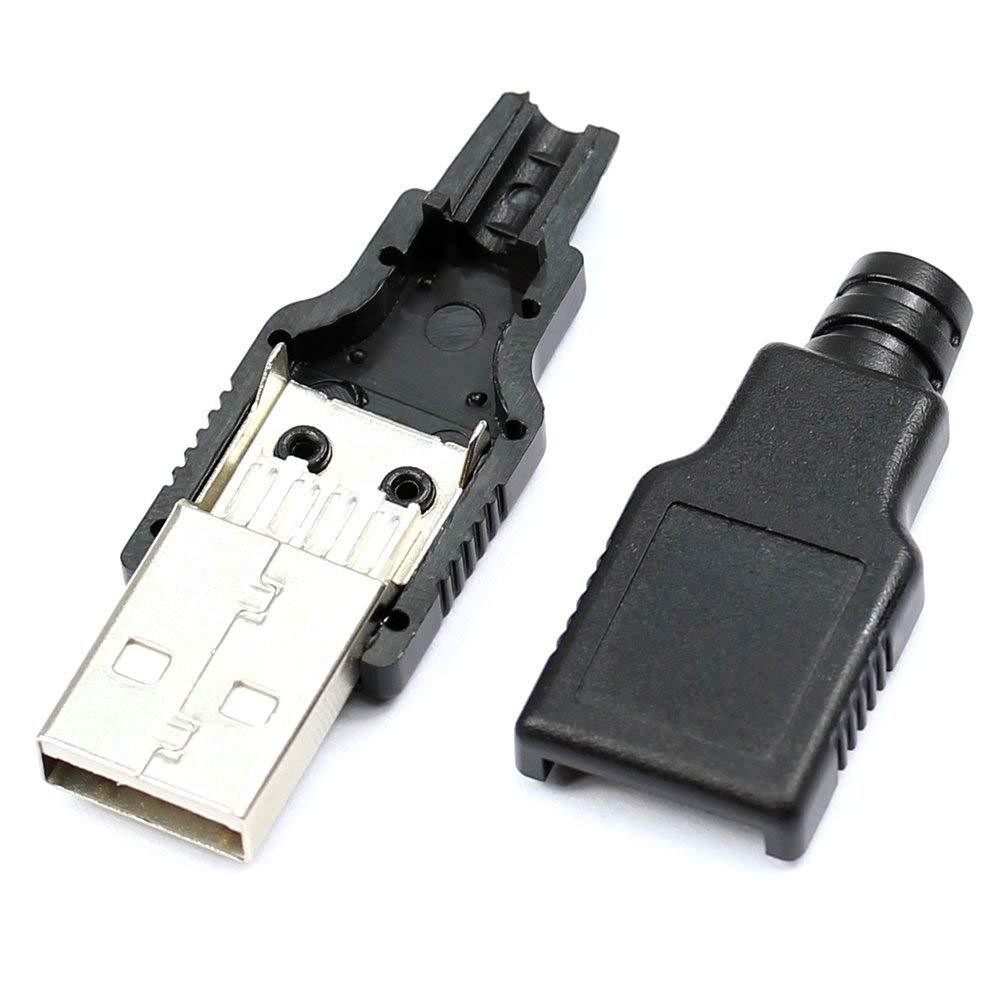 Combo 2 hoặc 5 Jack đực USB tự hàn