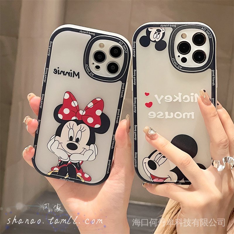 For Apple 13 mobile phone case, iPhone 12promax cartoon couple 11 Mickey MATE30Pro soft silicone xsmax cute men and women x/xr/xs drop-proof set, all-inclusive P50Pro new CAG1