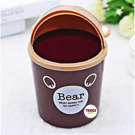 &lt;Video Review&gt; Thùng Rác Mini Để Bàn Văn Phòng-Xọt Rác Mini Hình Mặt Thú Đưng Đồ Dùng Cá Nhân Xinh Xắn A211