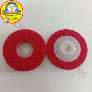 Nỉ đánh bóng inox 100mm (3 -5miếng), xơ dừa, nỉ xám, trắng, đỏ (sẵn hàng)